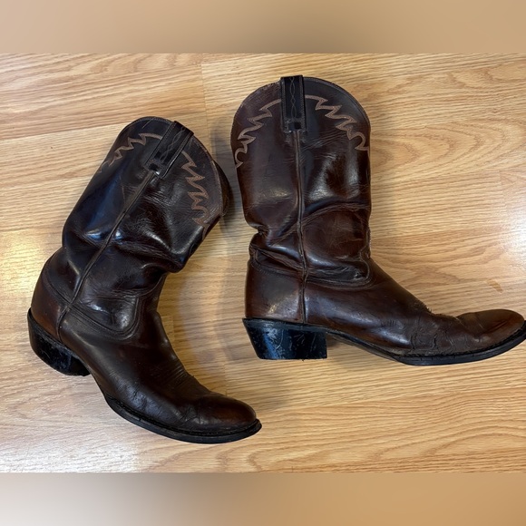 Ariat Men's Brown Leather Western/Cowboy Boots - size 10.5 EE - Picture 4 of 16